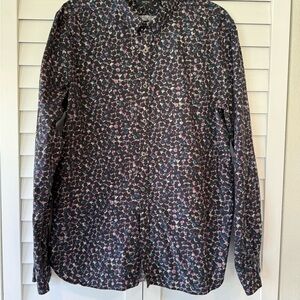 Paul Smith Dark Floral Button Down Shirt